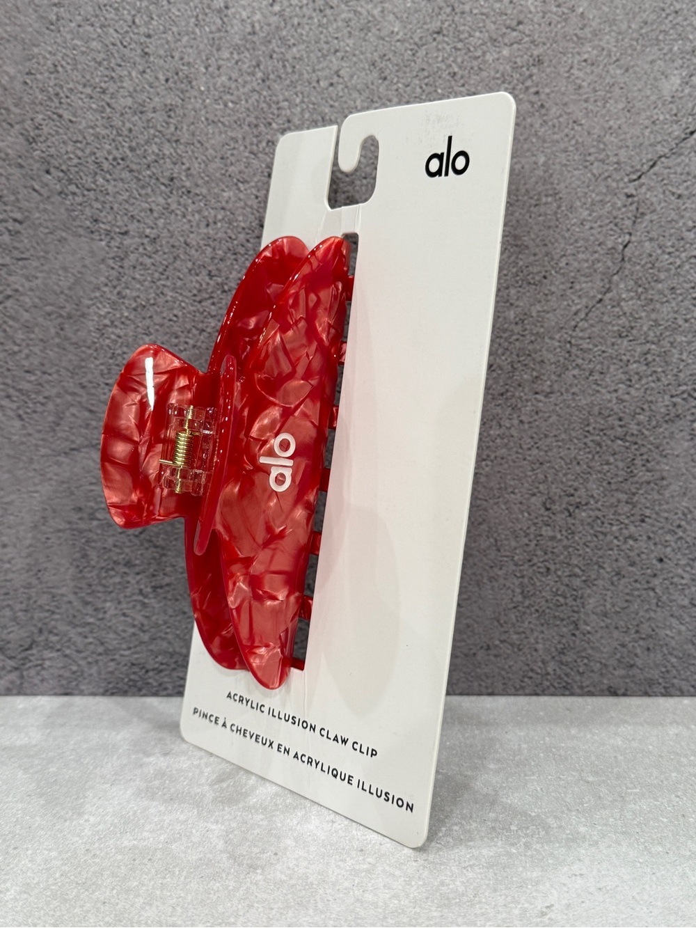 Alo Acrylic Illusion Claw hair clips set of 2 - Picture 2 of 7